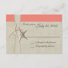 Coral Beach en Burlap Response Kaart