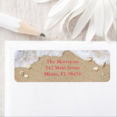 Coral Beach Waves Return Address Labels (Insitu)
