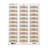 Coral Beach Waves Return Address Labels (Full Sheet)