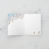 Coral Beach Waves Sandy Toes Bedankt Card Kaart (Binnen)