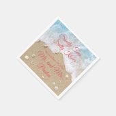 Coral Beach Waves Sandy Toes Servet (Hoek)