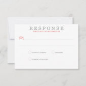 Coral Beach Wedding RSVP (Voorkant)