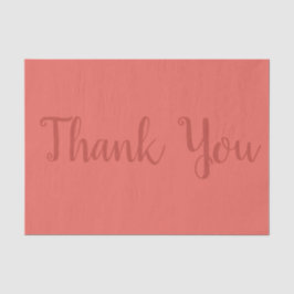Coral bedankt cadeautje tissuepapier