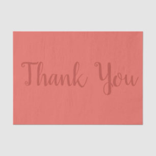 Coral bedankt cadeautje tissuepapier