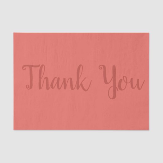 Coral bedankt cadeautje tissuepapier (Voorkant)