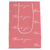 Coral bedankt medium cadeauzakje (Achterkant)