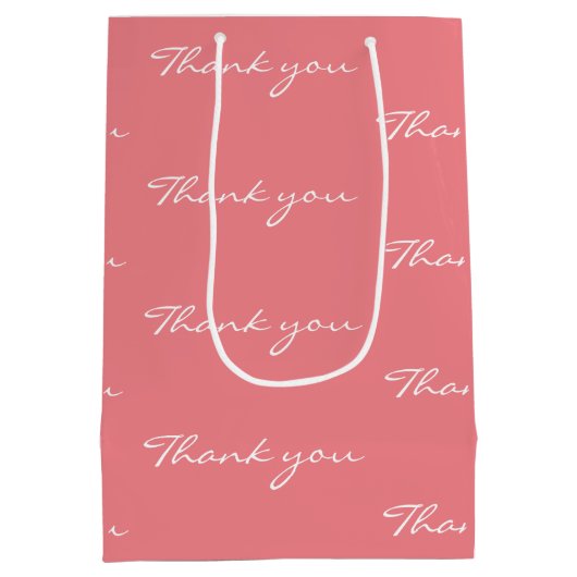 Coral bedankt medium cadeauzakje (Achterkant)