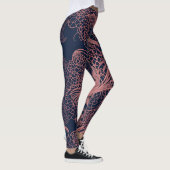 Coral Beige AI art Leggings (Rechts)