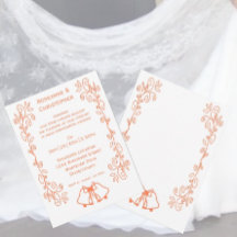 Coral Bells Scrollwork Ontwerp Wedding