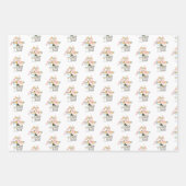 Coral Blauwgroen Gold Glitter Happy New Year Champ Inpakpapier Vel (Voorkant 3)