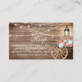 Coral & Blauwgroen Rsvp en Registry 2 - Weddenscha Informatiekaartje (Voorkant)