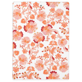 "Coral Blossom" Artistieke harde kaft spiraalband  Klembord