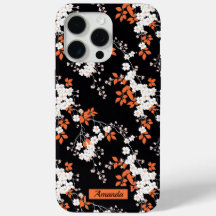 Coral Blossom Elegance Gepersonaliseerde Telefoonh