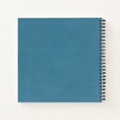 Coral & Blue Custom Gratitude Journal Notitieboek (Achterkant)