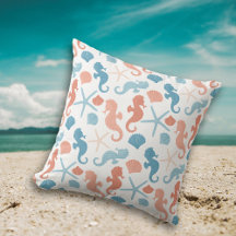 Coral Blue Nautical Pattern