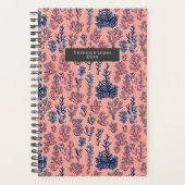 Coral Blue Pattern Planner (Voorkant)