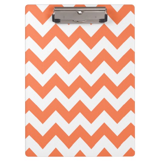 Coral Bold Chevron Klembord (Voorkant)