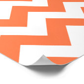 Coral Bold Chevron Poster (Hoek)