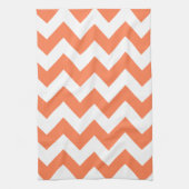 Coral Bold Chevron Theedoek (Verticaal)