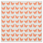 Coral Bold Mod Butterflies Stof (Swatch)