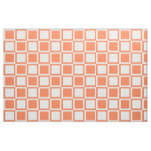 Coral Bold Mod Squares ~ grote schaal Stof (Fat Quarter)