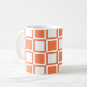 Coral Bold Mod Squares Koffiemok (Voorkant links)