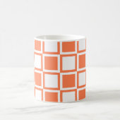 Coral Bold Mod Squares Koffiemok (Center)
