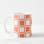 Coral Bold Mod Squares Koffiemok (Links)