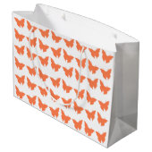 Coral Bold Mod Vlinders Large Cadeautasje (Achterkant Gekanteld)