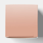 Coral Bow & Ribbon 35th Wedding Jubileum Bedankdoosjes (Bovenkant)