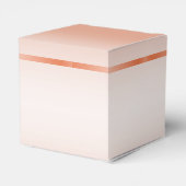 Coral Bow & Ribbon 35th Wedding Jubileum Bedankdoosjes (Achterkant)