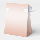 Coral Bow & Ribbon 35th Wedding Jubileum Bedankdoosjes (Achterkant)