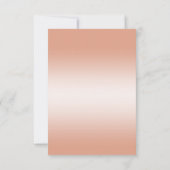 Coral Bow & Ribbon 35th Wedding Jubileum RSVP Kaartje (Achterkant)