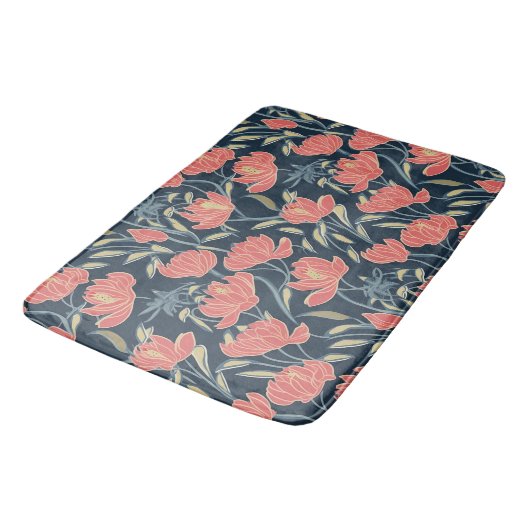 Coral Breeze Floral Badmat (Gekanteld)