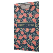 Coral Breeze Floral gepersonaliseerd Klembord (Links)