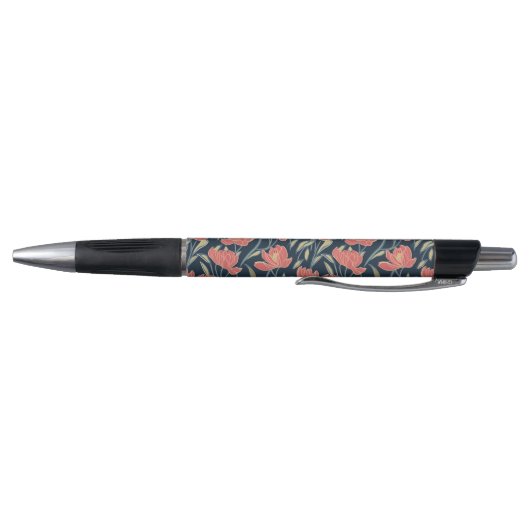 Coral Breeze Floral gepersonaliseerd Pen (Bodem)