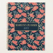 Coral Breeze Floral Gepersonaliseerde Planner (Voorkant)