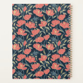 Coral Breeze Floral Gepersonaliseerde Planner (Achterkant)