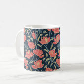 Coral Breeze Floral Koffiemok (Voorkant links)