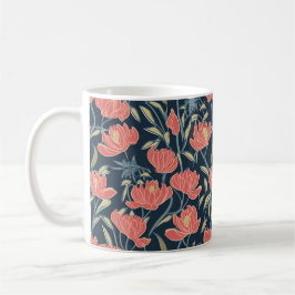 Coral Breeze Floral Koffiemok