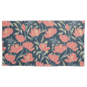 Coral Breeze Floral Kussensloop (Voorkant-Links)