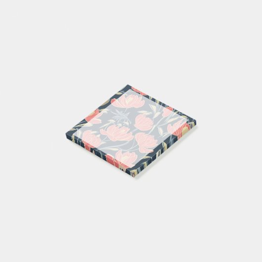 Coral Breeze Floral Post-it® Notes (Schuin)