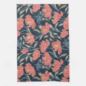 Coral Breeze Floral Theedoek (Verticaal)