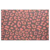 Coral Brown Leopard Print Stof (Fat Quarter)