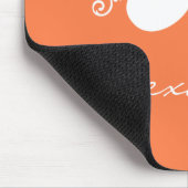 Coral Butterfly Swirls Mousepad Muismat (Hoek)