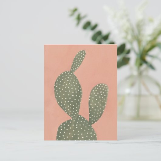 Coral Cacti Briefkaart (Staand voorkant)