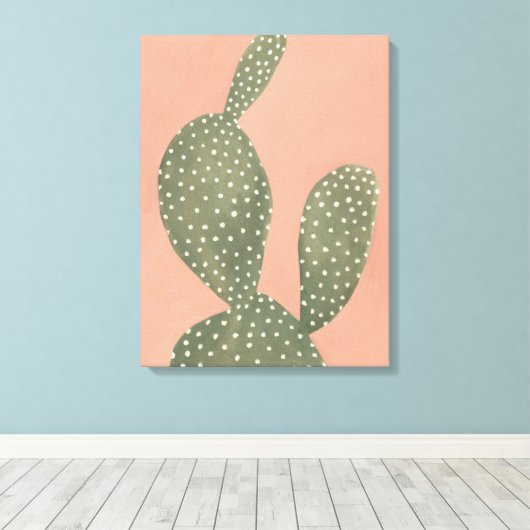 Coral Cacti Canvas Afdruk (Insitu (Houten vloer))