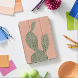Coral Cacti iPad Pro Cover<br><div class="desc">"Coral Cacti I" door Emma Scarvey. Met een polka dot cactus tegen een zachte achtergrond.</div>