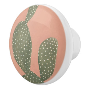 Coral Cacti Keramische Knop