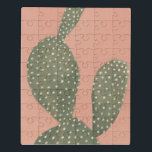Coral Cacti Puzzel<br><div class="desc">"Coral Cacti I" door Emma Scarvey. Met een polka dot cactus tegen een zachte achtergrond.</div>